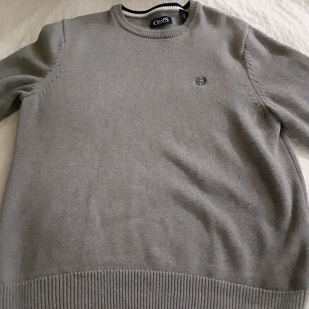 NICE Chaps Sweater - Grey.  Check It Out!